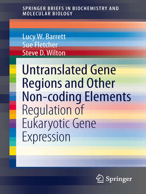 cover image of Untranslated Gene Regions and Other Non-coding Elements